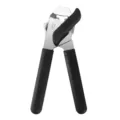 Apriscatole manuale professionale in acciaio inox con manici ergonomici neri per uso domestico - Nero (Nero B)