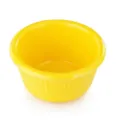 Petit plat à sauce jaune de style japonais pour ketchup, frites et vinaigrette - Jaune
