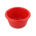 Petit bol à sauce rouge côtelé pour le ketchup et les condiments, variante SKU vue. - Rouge