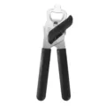 Apriscatole e apribottiglie manuale in acciaio inossidabile con manici neri ergonomici - Nero (Nero D)