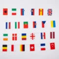 Bandierine internazionali a corda per la Coppa del Mondo 2026 decorazione - Mix di 42 Paesi / 42 Pezzi/Confezione (20x28cm)