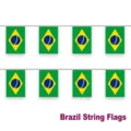 Ghirlanda di bandiere nazionali del Brasile per la decorazione della Coppa del Mondo 2026 - Brasile / Set di 10 fogli
