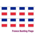 Bandiere a festone della Francia per la Coppa del Mondo 2026 e le decorazioni festose - Stile Francia