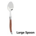 Classic large Laguiole style spoon with premium stainless steel head and rosewood handle - 1 Piece Dinner Spoon