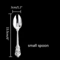 Elegant vintage silver spoon variant, 6-inch length, ornate handle for dinner parties - Silver Tea Spoon
