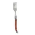 Premium Laguiole style stainless steel dinner fork with elegant ergonomic wooden handle - 1 Piece Dinner Fork