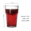 380ml transparent acrylic octagonal drink cup with 14cm height and 7.5cm diameter - Octagonal Cup / 380ml