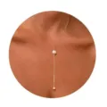 Elegante gouden Y-vormige ketting met delicate parels voor vrouwen hoofdaanzicht. - Stijl 3 / Goud