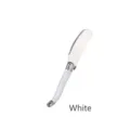 Laguiole style stainless steel butter knife with white plastic handle for cheese - 1 White Butter Knife