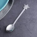 Creatieve roestvrijstalen koffielepel met een decoratieve handgreep in de vorm van een ster - Sneeuwvlok