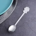 Creatieve zilveren roestvrijstalen koffieroerlepel met schattig engelkarakterontwerp - Bel