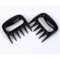 Heavy duty black meat shredder claws for BBQ pulled pork preparation two-piece set - Black Bear Claw Style / Meat Claws 2 Pieces