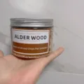 Natural alder wood chips for cocktail smoker in a 70g clear jar with silver lid - Alder Wood / Small Bottle A (70g)