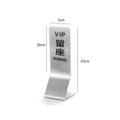Professioneel roestvrijstalen VIP gereserveerd tafelbordje met maten van 5x10x15 cm - Hoog VIP Gereserveerd Bordje (15x5cm)