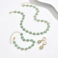 Set di gioielli bohémien con margherita in smalto blu: collana bracciale e orecchini - Blu Margherita
