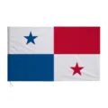 Panama Nationalflagge 90x150cm aus strapazierfähigem Polyester für Innen und Außen - Panama Flagge Banding-Stil