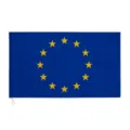 Πλήρης προβολή της επίσημης σημαίας της Ευρωπαϊκής Ένωσης 90x150cm από πολυεστέρα - Στυλ με Θήκη για Κοντάρι / 90x150cm