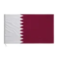 Qatar national flag made of premium polyester fabric with maroon and white serrated edge - Qatar Flag