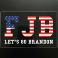 Πανό Let's Go Brandon με πατριωτικό σχέδιο FJB σημαίας ΗΠΑ για εκδηλώσεις - Στυλ Με Γεμάτα Γράμματα (BD09)