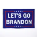 Ανθεκτική σημαία Let's Go Brandon με αστέρια και κρίκους για πολιτική εξωτερική χρήση - Στυλ Μπλε Κόκκινο Λευκό (BD01)
