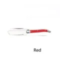 French style Laguiole stainless steel butter knife featuring a vibrant red plastic handle - 1 Red Butter Knife