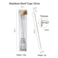 35cm Edelstahl flache Grillspieße mit 1,0mm Dicke - 35cm Flachspieß 10-teilig