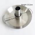 Rôtissoire à poulet BBQ en inox avec cône amovible pour grillades verticales extérieures - 35,5*31,5*13,2 cm