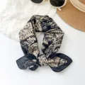 Atmungsaktives Halstuch aus Baumwolle mit Ethno-Paisley-Muster für schicke Sommeroutfits - MBFJ32 Stil / Gelb Paisley