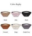 Six color options for this stylish and lightweight sports chest bag for women. - 1 Piece / Khaki