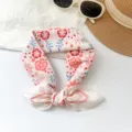 Eleganter Halstuchschal aus 100 % Baumwolle mit Blumenmuster für die Sommerdekoration - MBFJ33 Stil / Rosa Ländliche Blumen