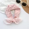 Elegant pink floral 100% cotton scarf with vintage pattern for women's hairstyle or neck - MBFJ15 / 65x65cm / Pink