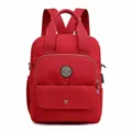 Vielseitiger roter Multifunktionsrucksack mit USB-Ladeanschluss und stabilen Griffen - Stil 3 / Burgunderrot