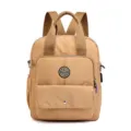 Khaki Multifunktions-Rucksack für Damen mit USB-Ladeanschluss und lässigem Tragegriff-Design - Stil 3 / Khaki