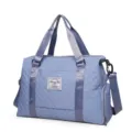Bolsa de viaje acolchada azul de gran capacidad con correa ajustable - Estilo 7 / Verde azulado