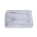 Soft grey long-pile plush rectangular pet bed for cats and small dogs - S:45*55CM(8kg之内宠物) / Gradient Grey