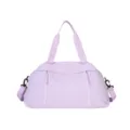 Fashionable light purple sport yoga gym duffel bag with adjustable shoulder strap - Violet
