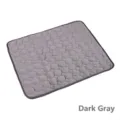 Tapis de refroidissement en soie glacée gris foncé pour animaux, coussin matelassé - XS: 40*30CM / Gris foncé