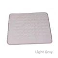 Tapis rafraîchissant gris clair en soie glacée pour chiens et chats matelassé - XS: 40*30CM / Gris clair
