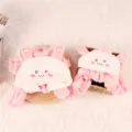 Two sets of cute pink bunny flannel hooded pet outfits for small dogs and cats on white rug - XS / Cartoon Pink Bunny