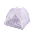 Portable purple pet tent for cats and small dogs, cute cartoon design with breathable mesh. - S: 35*35*32CM / Blue Panda