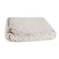 Long plush square pet bed soft washable cat dog mat cozy sleeping cushion for all seasons - M: 50*40*5CM / Gradient Brown