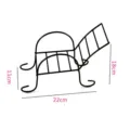 Soporte creativo para pollo asado con forma de tumbona en alambre metálico - Soporte para Pollo Asado Estilo Silla de Playa