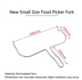 Detailed dimensions of metal oven rack handle with 240mm length and iron plating - Fixed Size Style (B)