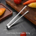Small 19cm 304 stainless steel kitchen tongs with serrated edges, weighing 38.5g - 19*1.5CM / S