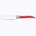 Classic red handled stainless steel butter knife and jam spreader for kitchen baking - Red