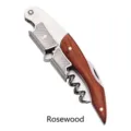 RVS kelnersmes met handgreep van palissanderhout - Standaard Zeepaardje Mes / Rosewood Handle