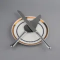 Elegant stainless steel cake knife and server set with crystal handles for weddings - Silver Rhinestone Style (C)