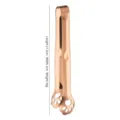Rose gold stainless steel cat paw food tong for ice or BBQ, length 17.5cm - Rose Gold