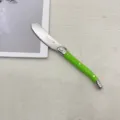 Stainless steel green butter knife tableware jam spreader for kitchen tools dining item - Green