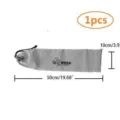 Graue wasserfeste Oxford-Grillspieß-Aufbewahrungstasche, 50 cm lange Ausführung. - Oxford-Stil (PJ9018) / 50cm